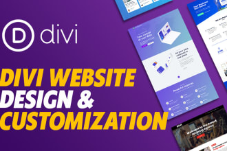do wordpress divi website design and customization as divi expert