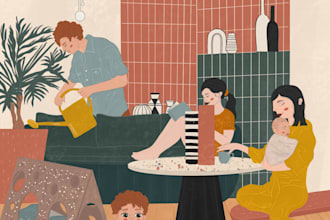create beautiful illustrations and layouts