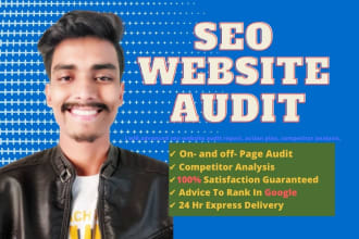 advanced seo  website audit report, action plan, competitor analysis,