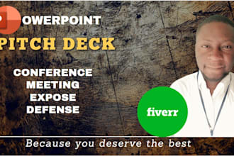 design a pitch deck powerpoint presentation