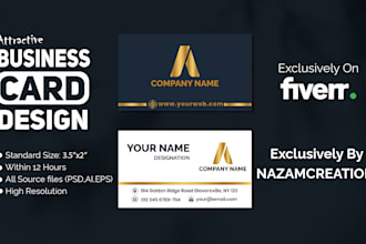 do design professional, luxury, modern business cards