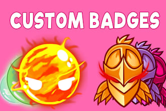 do custom and cute badges