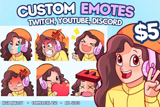 do custom and cute character emotes