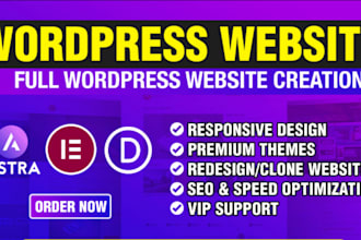 be your wordpress website designer or wordpress developer