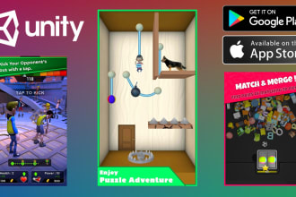 develop game in unity 3d 2d for android ios web PC