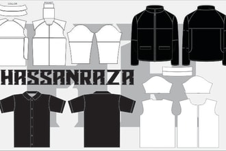 create pattern or template for sewing or sublimation