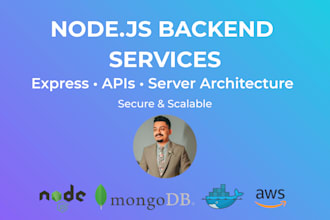 build nodejs backend services, apis, and microservices