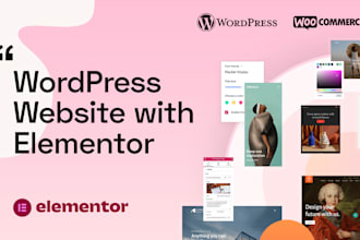 build wordpress website with elementor