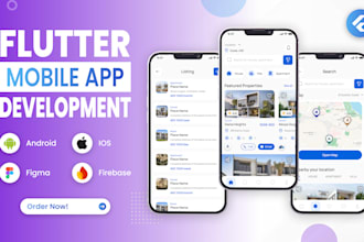 develop a flutter app for android and ios with firebase