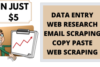 find email lists address, excel data entry, mining, scraping, virtual assistant