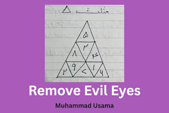 remove evil eyes and negative energies
