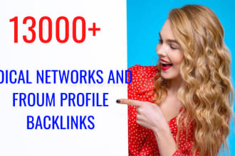 make 13,000 social networks and forum profile SEO backlinks