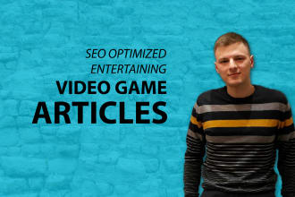 write entertaining and fun video game article