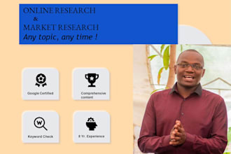 provide online and web research