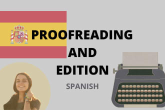 proofread and correct your spanish texts