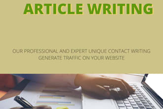 do SEO optimized article writing and deep keyword research for content