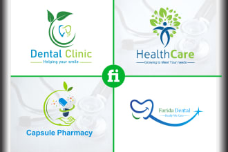 design an elegant medical, dental, healthcare logo