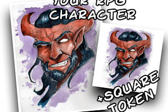 draw portrait of your rpg character