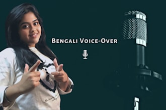 record and perform native bengali accent female ad voice over