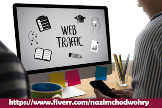 sent real targeted web traffic