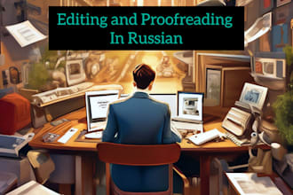 proofread and edit your project in russian