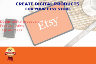 do etsy digital product for digital download and etsy listing