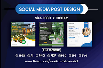 social media post design