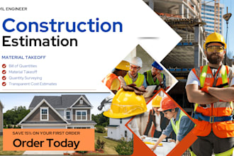 do cost estimation, material takeoffs, quantity surveyor