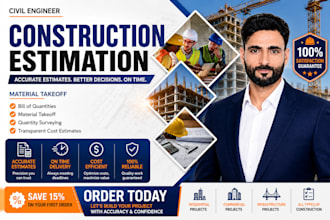do cost estimation, material takeoffs, and quantity surveying