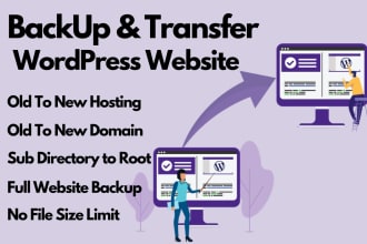 clone, migrate, backup, and transfer wordpress website