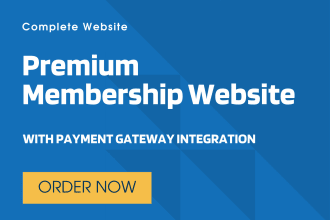 build paid membership website with payment gateway