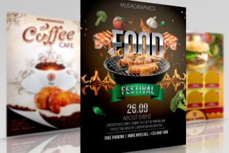 create menu, food menu, bar menu,board,flyers,etc