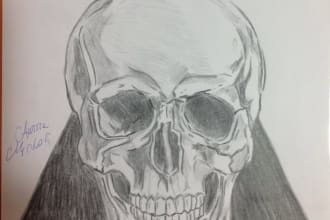 draw a realistic pencil portrait