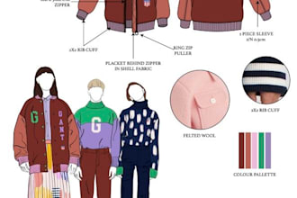create a garment technical pack