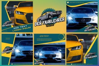 design social media kit, cover, header, banner and instagram posts