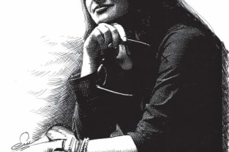 draw anything with pencil sketch portrait handmade drawing