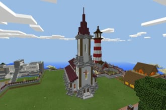 do any amazing build in minecraft