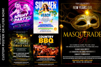 create your custom poster and flyer