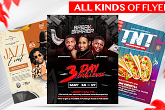create event, sports, concert, motion, party flyer design