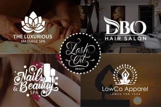 do natural spa yoga wellness medical health massage skincare logo