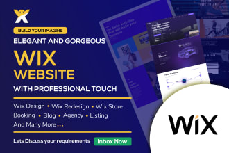 build wix site, wix design, wix redesign, wix store