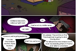 write a comic script