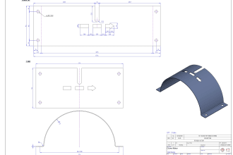 create drawing sheet metal production and laser cutting