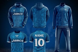 design and manufacture eye catching hoodies,tracksuits, e sport jerseys