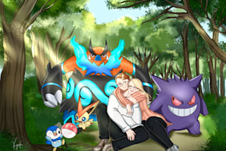 draw you as a pokemon trainer