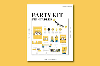 create custom party printables for your event
