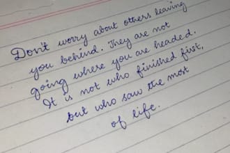 handwrite beautifully for you