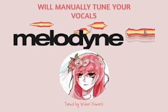 tune your vocal track manually with melodyne