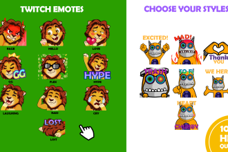 create awesome custom twitch emotes, badges, and sub badges