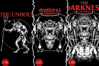 make dark art illustration